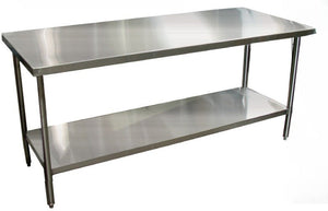 Winholt - 18" x 18" Stainless Steel Work Table With Undershef -DTS-1818 (Special Order 4-6 Weeks)