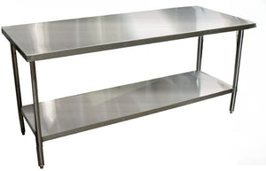 Winholt - 18" x 18" Stainless Steel Work Table With Undershef -DTS-1818