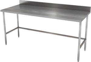 Winholt - 18" x 27" x 12" Work Table With Stainless Steel Top with 6" Backsplash - DTR-1827-12H