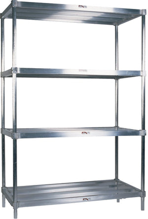 Winholt - 18" x 36" Aluminum Sani-Adjustable Tubular Shelf - SAS-4-1836