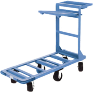 Winholt - 18" x 51" Blue Heavy Duty Utility Cart with Heavy Duty Rubber Wheels With Tool Tray, and Shelf - 550HD-SX (Special Order 4-6 Weeks)