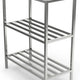 Winholt - 20" Mobile 3 Shelves Aluminum Tubular Shelving - ALMCS-60-320