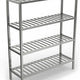 Winholt - 20" Mobile 3 Shelves Aluminum Tubular Shelving - ALMCS-60-320