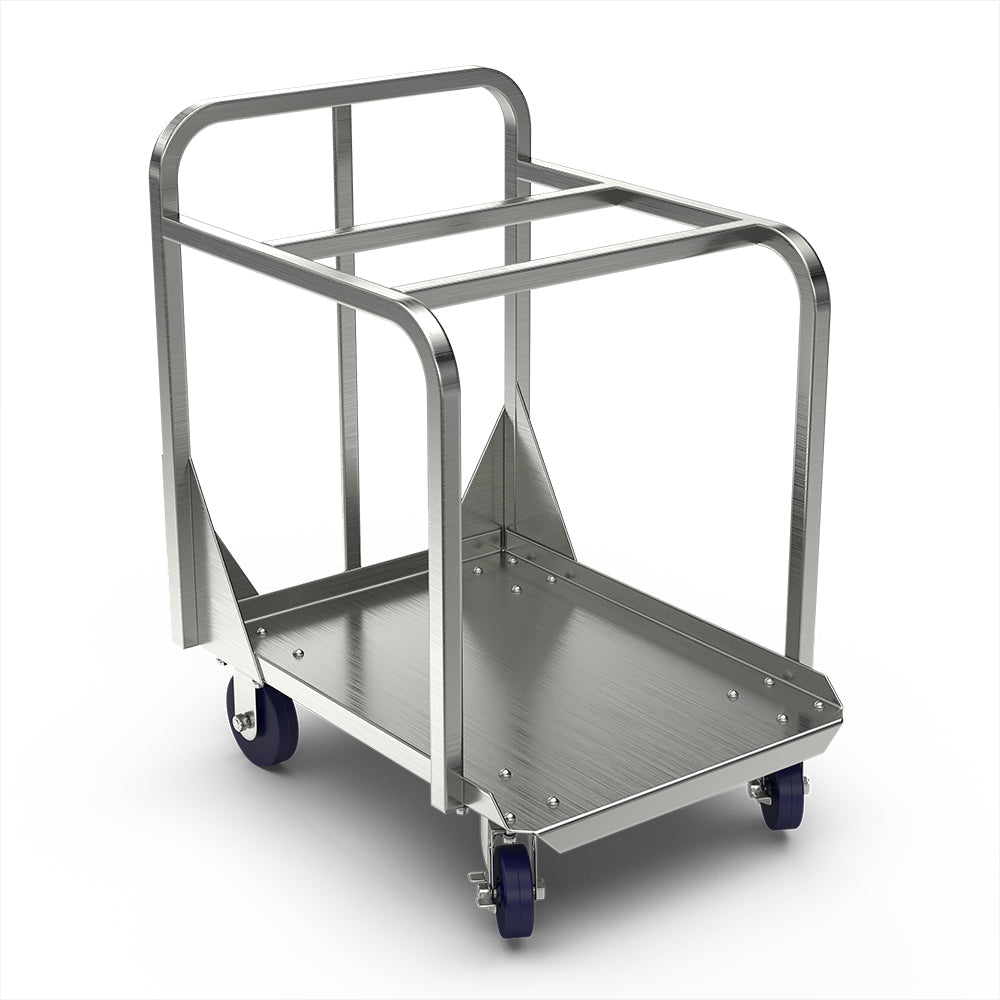 Winholt - 22" x 27" Aluminum Sheet Pan Truck, with Cross Bars - D2027A-BPC