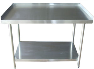 Winholt - 24" x 23" x 25" 14 Gauge Stainless Steel Equipment Stands with Undershelf and Mobile Unit with Casters - ES2423MLC-25H