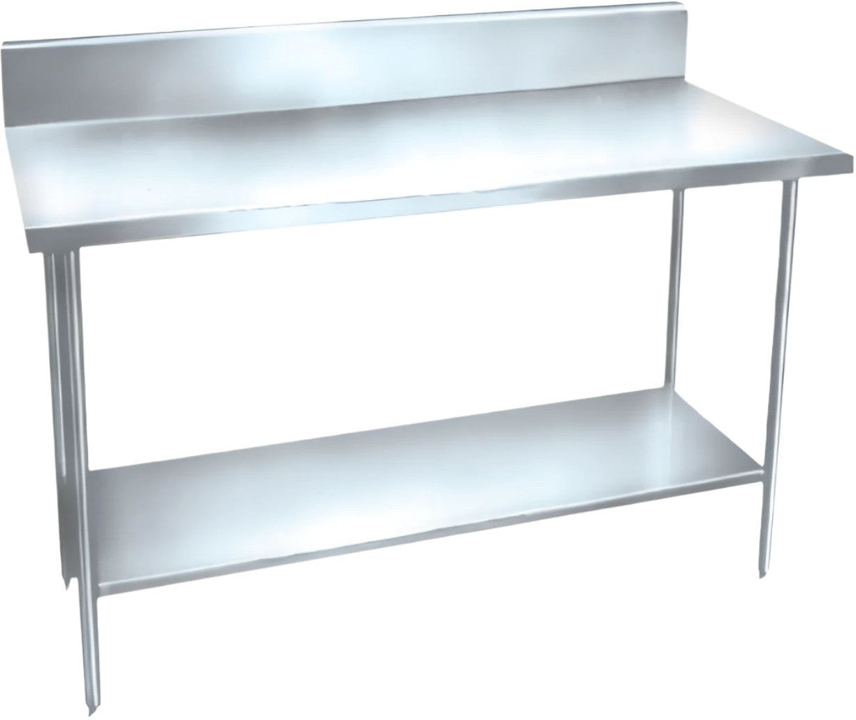 Winholt - 24" x 30" Stainless Steel Work Tables with 6” Height Backsplash - DTSBB-2430 (Special Order 4-6 Weeks)