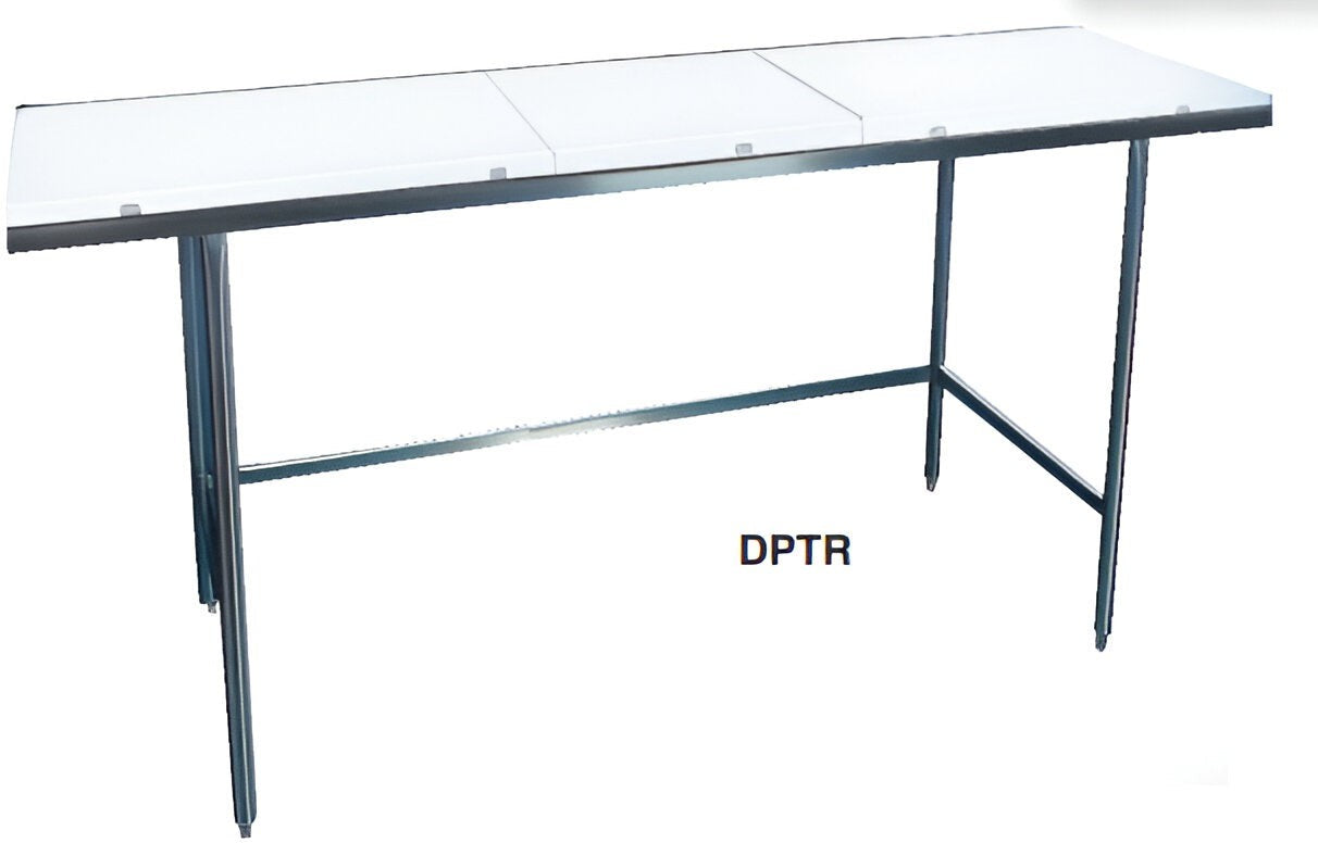 Winholt - 24" x 36" Mobile Poly Top Work Table with Open Base - DPTR-2436-M (Special Order 4-6 Weeks)