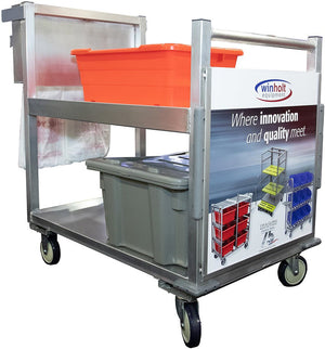 Winholt - 26" Curbside Pickup & Delivery Cart - ALMCS-36-224-RCUH-HF (Special Order 4-6 Weeks)