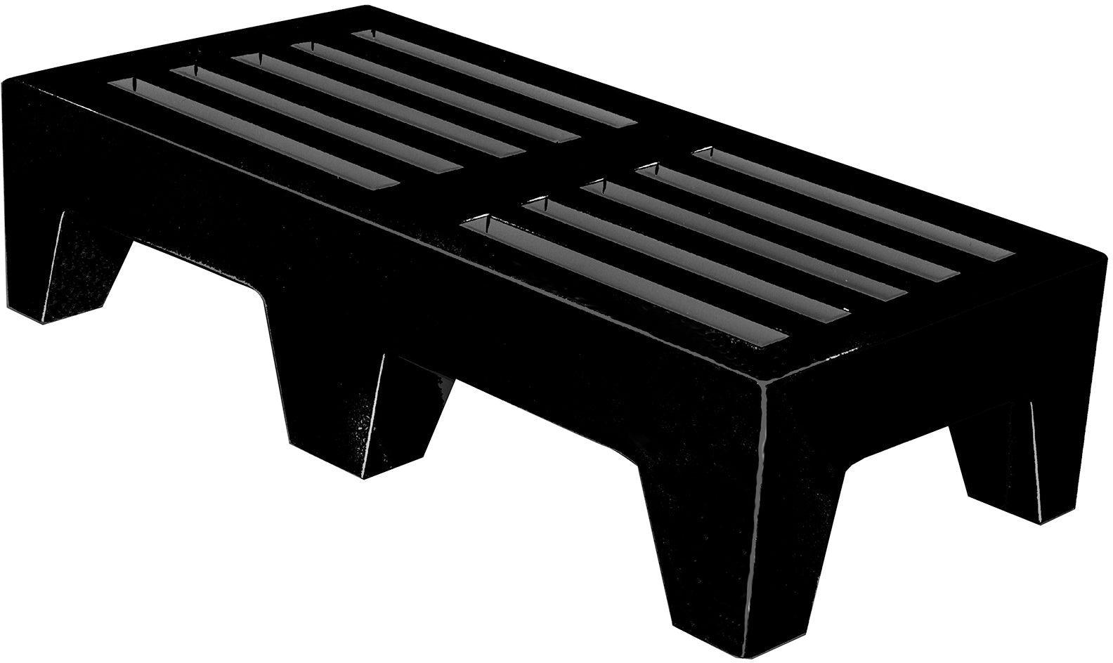 Winholt - 3 Ft. Black Plastic Dunnage Rack - DPLSQ-3-1222-BK