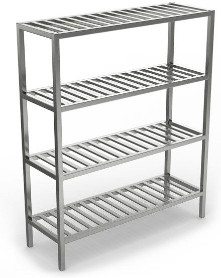 Winholt - 36" 2 Shelves Aluminum Tubular Shelving With Adjustable Feet - ALSCS-36-320-AJ