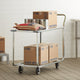 Winholt - 41" x 20" Two Shelf Stocking / Utility Cart with Bumpers and Handle - WX-1000KA-B-WM (Special Order 4-6 Weeks)