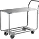 Winholt - 41" x 20" Two Shelf Stocking / Utility Cart with Bumpers and Handle - WX-1000KA-B-WM (Special Order 4-6 Weeks)