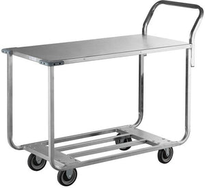 Winholt - 41" x 20" Two Shelf Stocking / Utility Cart with Bumpers and Handle - WX-1000KA-B-WM