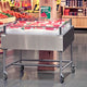 Winholt - 42" Stainless Steel Insulated Disply Table with Sneeze Guards & Lug Cart with Lug - SSMIT-4272-MLC-SNG-AL-L-1-KIT