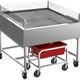 Winholt - 48" Insulated Display Table With Sneeze Guards & Lug Cart with Lug - SSMIT-4848-MLC-SNG-KIT (Special Order 4-6 Weeks)