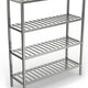 Winholt - 48" Mobile 3 Shelves Aluminum Tubular Shelving - ALMCS-48-320