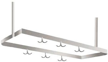 Winholt - 48" Stainless Steel Ceiling Hung Pot Rack - SSCMPR-4816 (Special Order 4-6 Weeks)