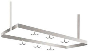 Winholt - 48" Stainless Steel Ceiling Hung Pot Rack - SSCMPR-4816 (Special Order 4-6 Weeks)