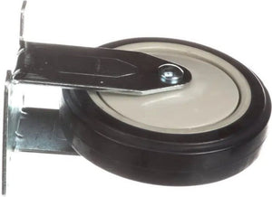 Winholt - 5" Rigid Plate Polyurethane Wheel Caster For Can Rack with Full Dust Cover - 743WFDC (Special Order 4-6 Weeks)