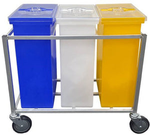 Winholt - 50 Lbs Flour / 75 Lbs Sugar Capacity Blue Polyethylene Ingredient Bin - 148BIN-BL