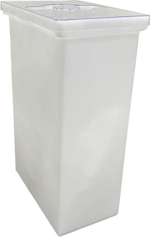 Winholt - 50 Lbs Flour / 75 Lbs Sugar Capacity White Polyethylene Ingredient Bin - 148BIN-WH