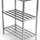 Winholt - 60" Aluminum E-Channel Cooler and Backroom Center Mount Shelving With 3 Shelves - ALSCH-60-324-CM