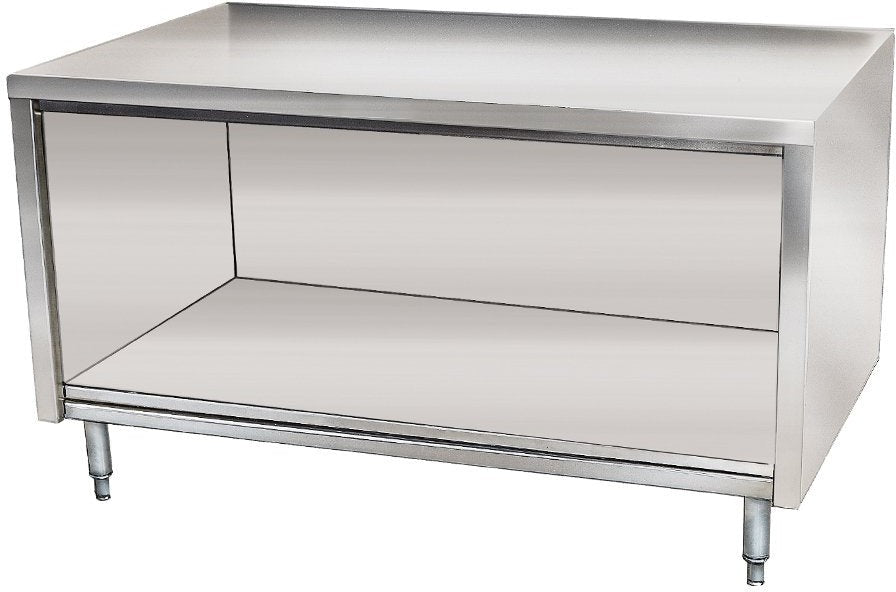 Winholt - 72" x 24" Stainless Steel Work Table Cabinet Base With Open Front - STCT-2472-MS (Special Order 4-6 Weeks)