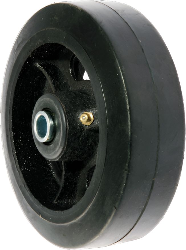 Winholt - Black Swivel Plate Caster with 6" x 2" Mold-On Rubber Wheel - 7462CBZ-BK (Special Order 4-6 Weeks)