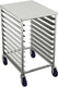 Winholt - Holds 10-18″ Trays, End Loading Locking Casters Half Height Pan Racks - AL-1810-HLC (Special Order 4-6 Weeks)