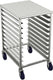 Winholt - Holds 10-18″ Trays, End Loading Locking Casters Half Height Pan Racks - AL-1810-HLC