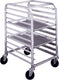 Winholt - Holds 10-18″ Trays, End Loading Stainless Steel Half Height Pan Racks With 4 Locking Casters - SS-1810-H-4LC (Special Order 4-6 Weeks)