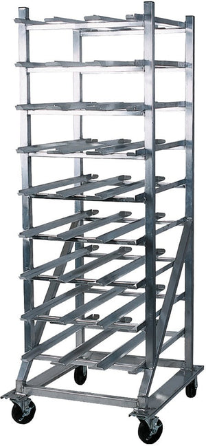 Winholt - Holds 162 #10 Cans Full Size Aluminum Can Rack Stationary with Adjustable Feet - CR-162AJ