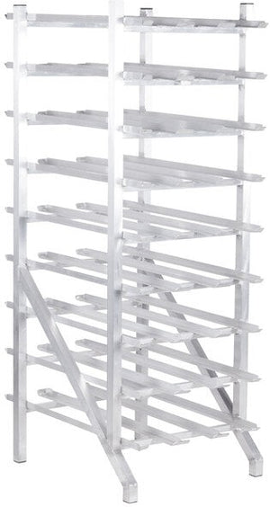 Winholt - Holds 162 #10 Cans Full Size Aluminum Can Rack Stationary with Adjustable Feet - CR-162AJ