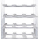 Winholt - Holds 162 #10 Cans Full Size Aluminum Can Rack Stationary with Adjustable Feet - CR-162AJ