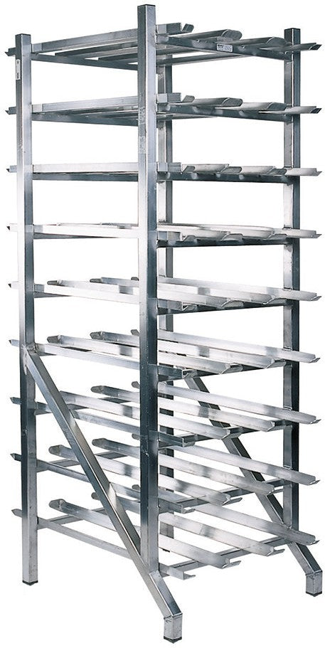 Winholt - Holds 162 #10 Cans Full Size Aluminum Can Rack Stationary with Adjustable Feet - CR-162AJ