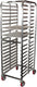 Winholt - Holds 20-18″ Trays Heavy Duty, End loading HD Reinforced Sides Pan Rack With 2 Locking Casters - AL-1820B-XB-2LC