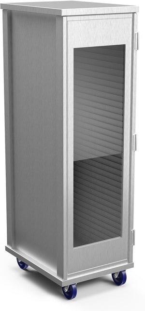 Winholt - Holds 40, 18″ x 26″ Pans Aluminum Enclosed Cabinet With Locking Casters - EC1840-C-LC