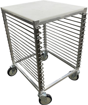 Winholt - Holds 7-18″ Trays, Side Loading With Poly Top Half Height Pan Racks - AL-2607-30H-PT (Special Order 4-6 Weeks)