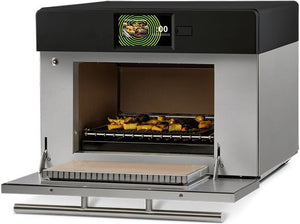 XpressChef - 208‐240V High-Speed Accelerated Cooking Countertop Oven with Teflon Coating and Touch Screen Display - MXP22TLT