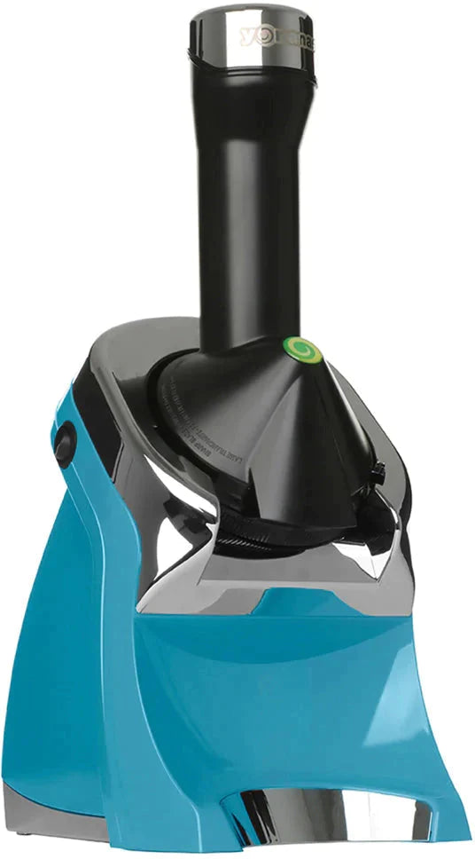 Yonanas - 200 Watts Teal Deluxe Vegan Frozen Soft-Serve Dessert Maker with Premium Chrome Design - IC0988TL13