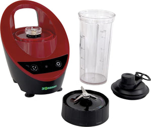 Yonanas - 300 Watts Red Personal Blender with 13.5-Ounce Portable Cup and Drinking Lid for Shakes and Smoothies - YOPB300RD