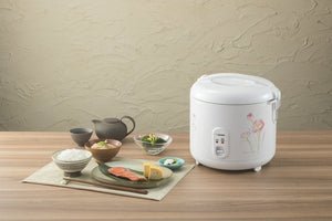 Zojirushi - 1 L / 5.5 Cup Automatic White Rice Cooker & Warmer - NS-RPC10FJ