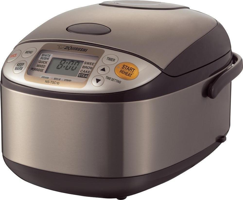 Zojirushi - 1 L Microcomputer Rice Cooker & Warmer with Basket - NS-TSC10XJ