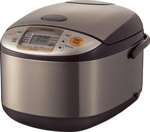 Zojirushi - 1.8 L Microcomputer Rice Cooker & Warmer with Basket - NS-TSC18XJ