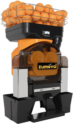 Zumoval - 0.75 HP Big Basic Juice Extractor With Auto Feeder, Self-Cleaning System, Push and Juice Button - 47989