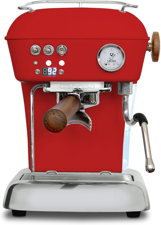 Ascaso - Dream PID Versatile Espresso Machine Matte Red/Wood - DR.610 (Special Order Item)