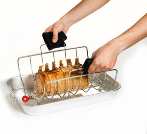 Cuisipro - Stainless Steel Roast and Serve Roasting Rack - 746782