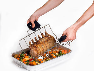 Cuisipro - Stainless Steel Roast and Serve Roasting Rack - 746782