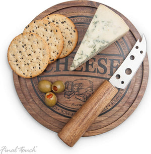 Final Touch - Cheese Board with Knife - CE40102