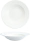 Fortessa - 13oz Amanda White Embossed Rim Soup Bowls Set of 6 - 7000.FFD.09